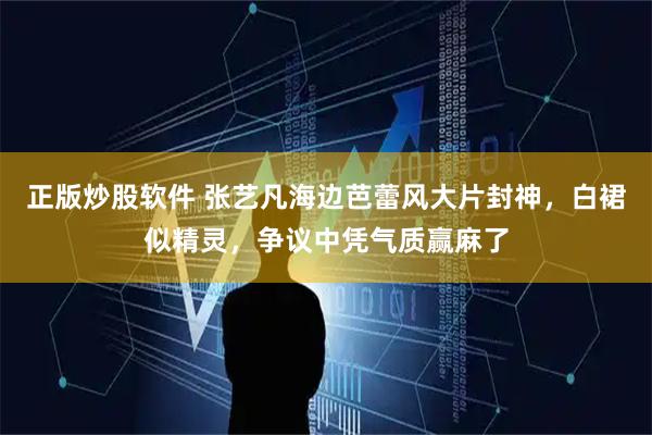 正版炒股软件 张艺凡海边芭蕾风大片封神，白裙似精灵，争议中凭气质赢麻了